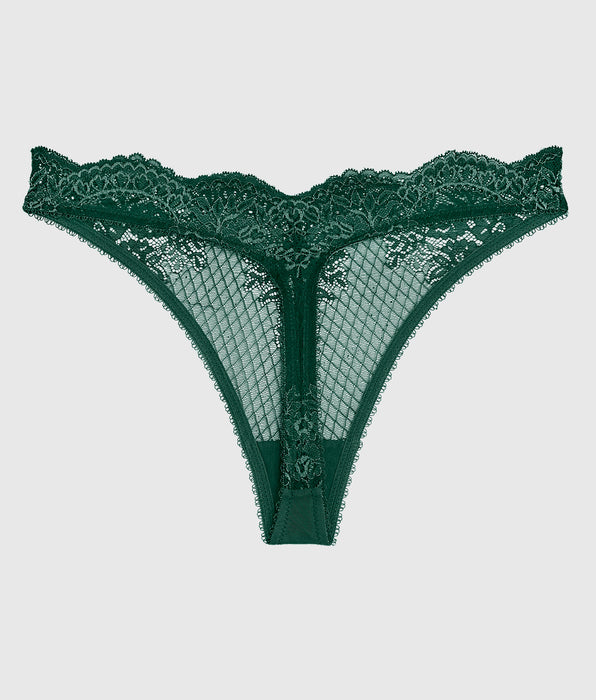La Senza Lace High Leg Thong Panty