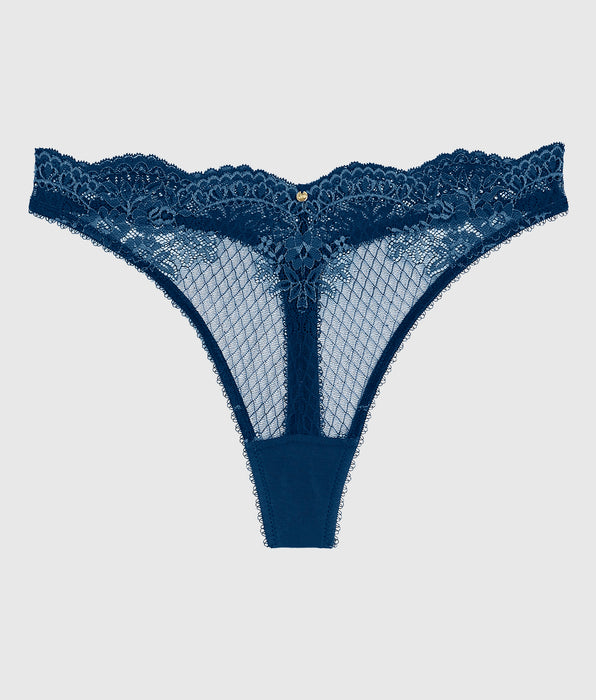 La Senza Lace High Leg Thong Panty