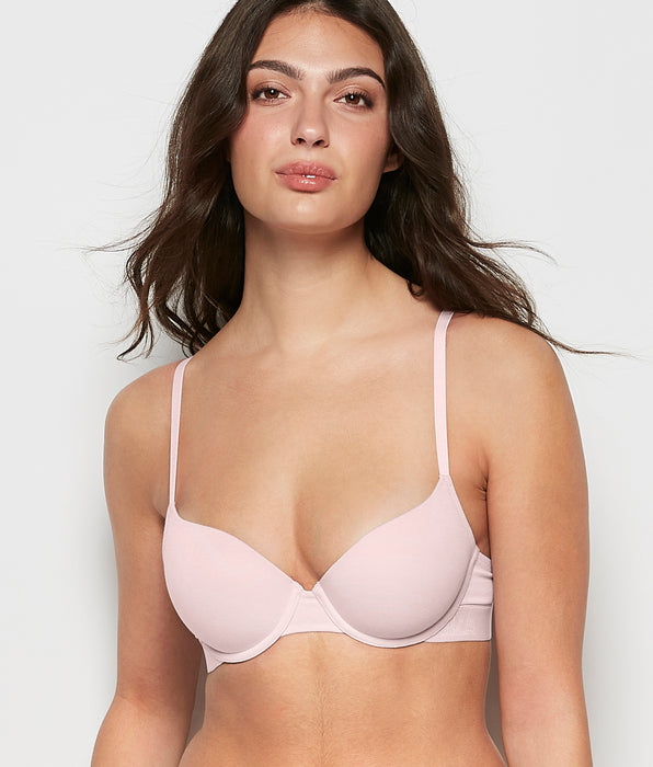 La Senza Lightly Lined Demi Bra with Logo in Iced Lilac