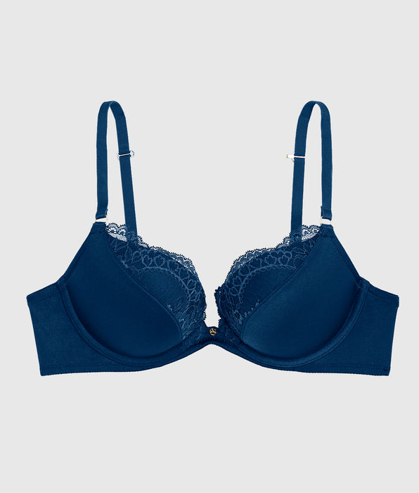 La Senza Push Up Bra with Lace Overlay
