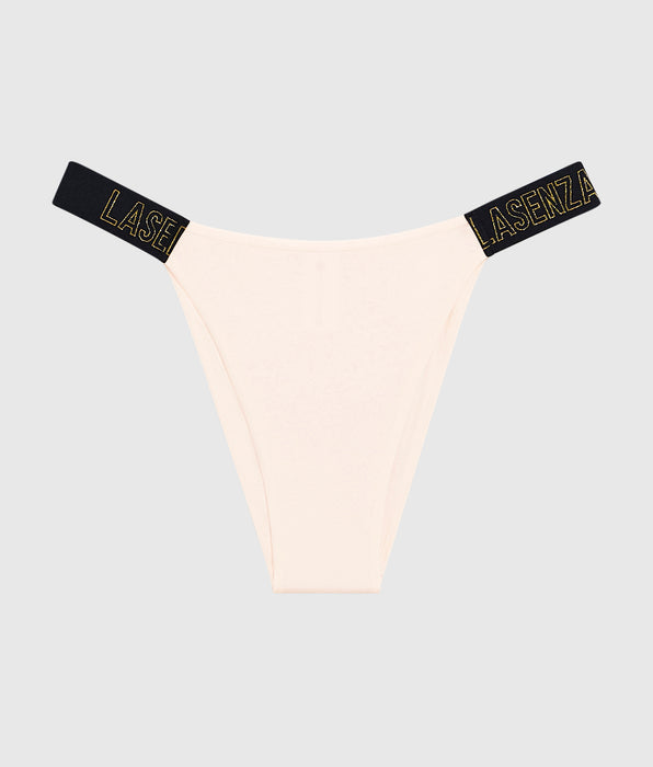 La Senza Cheeky Panty with Logo Band in Ivory Dawn