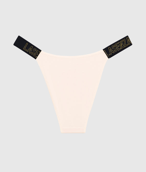 La Senza Cheeky Panty with Logo Band in Ivory Dawn