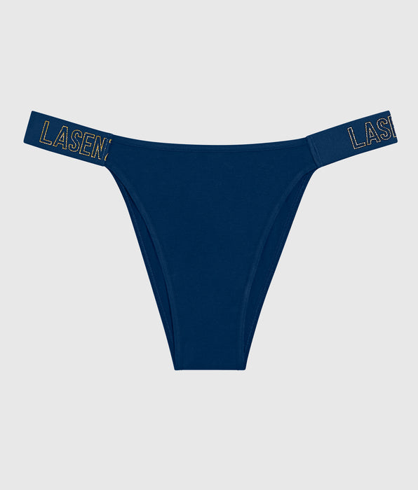 La Senza Cheeky Panty with Logo Band in Ocean Cavern