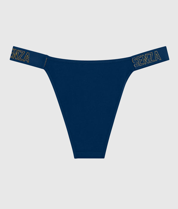 La Senza Cheeky Panty with Logo Band in Ocean Cavern