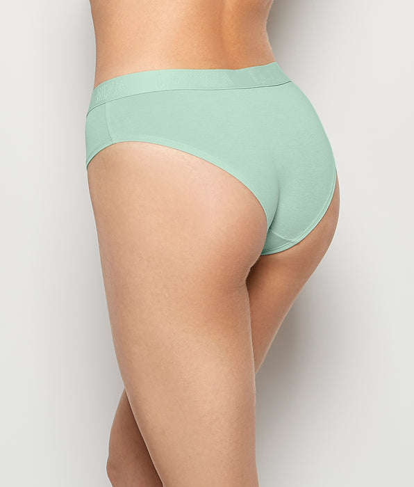 La Senza Hipster Panty with Logo Band in Mist Green