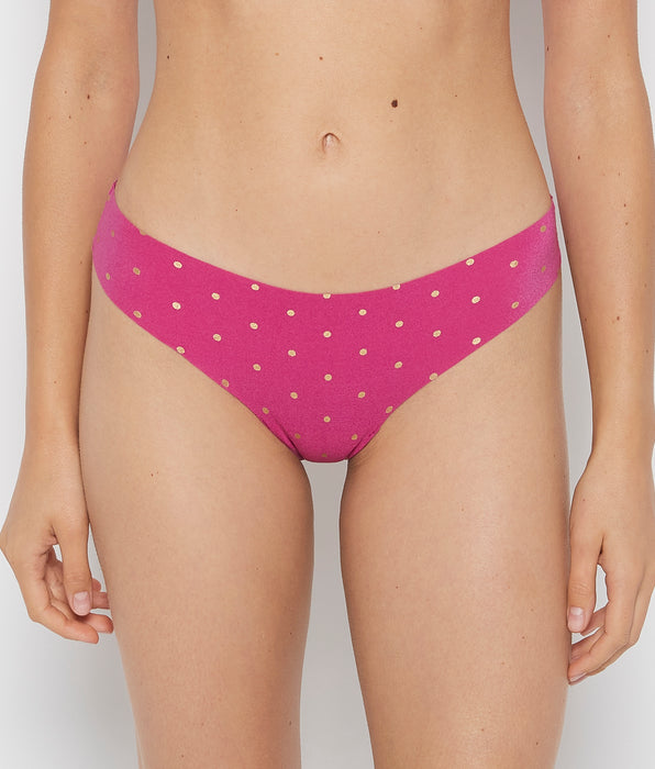 La Senza Tanga No Show métallique à pois