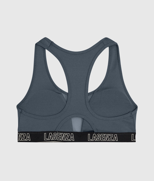La Senza Low Impact Logo Sports Bra in Stormy Weather
