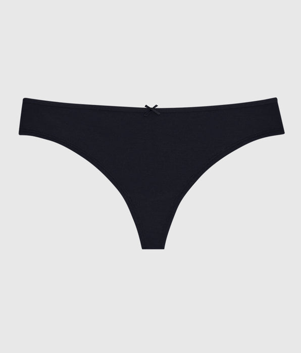 La Senza Thong Panty with Bow in Black