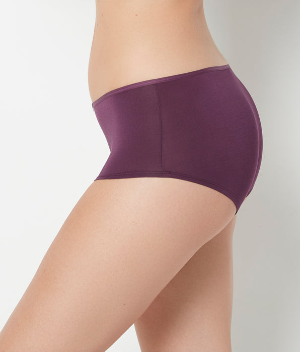 La Senza Culotte garçonne Ultrasoft avec boucle vin de mûre