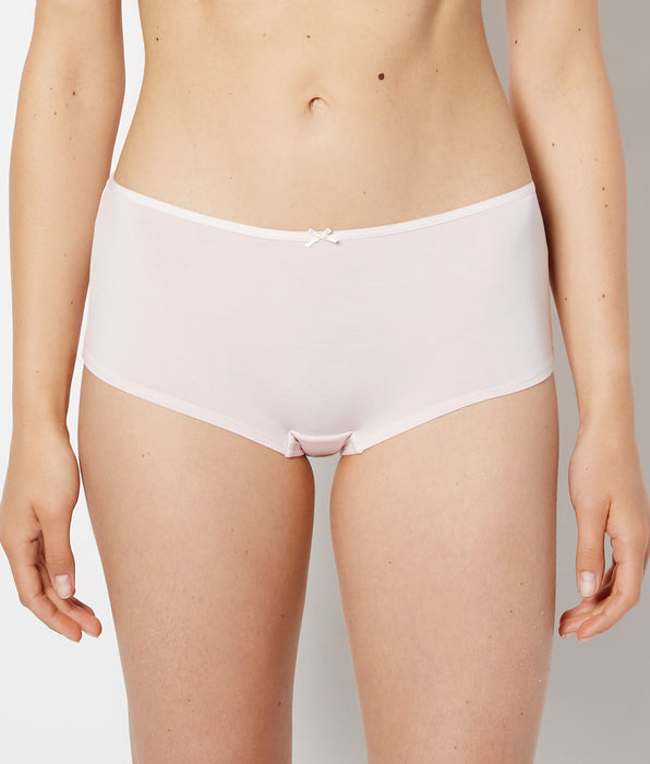 La Senza Ultrasoft Boyshort Panty with Bow Detail in Crystal Pink