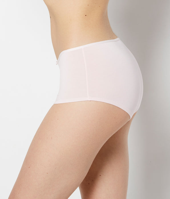 La Senza Ultrasoft Boyshort Panty with Bow Detail in Crystal Pink