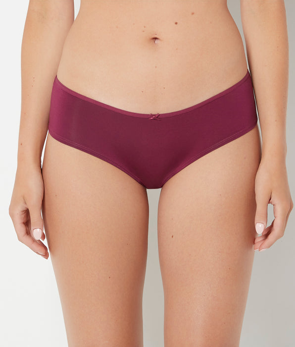 La Senza Ultrasoft Hipster Panty with Bow Detail in Magenta Purple