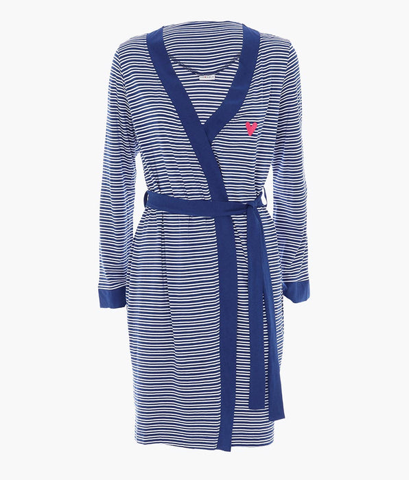 La Senza Lovable PJ Robe Striped with Heart