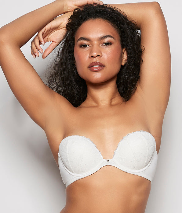 La Senza Strapless Push Up Bra in Ivory
