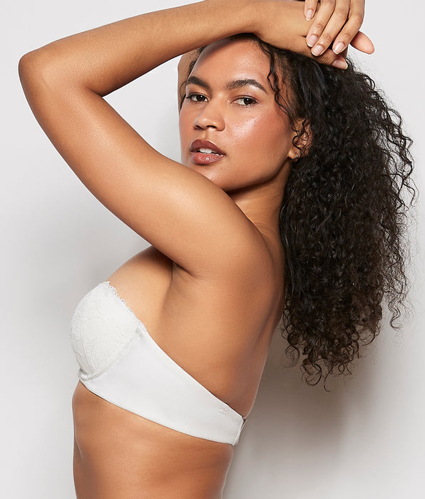 La Senza Strapless Push Up Bra in Ivory