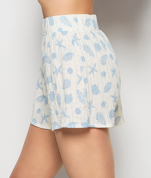 La Senza Textured Pajama Short in She Sells Sea Shells