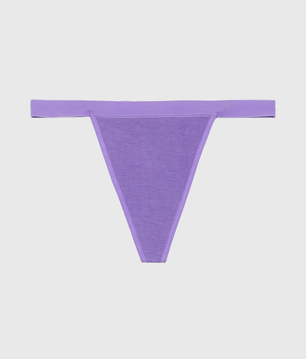 La Senza G-String Panty With Vanishing Trim in Purple Opulence