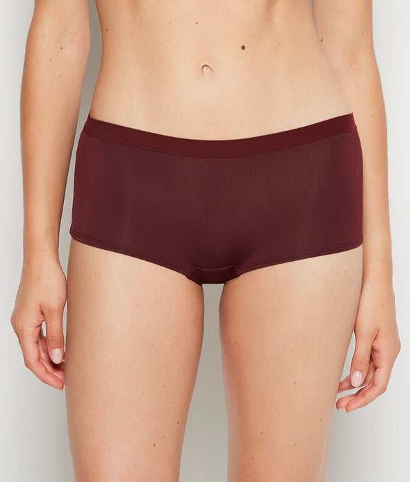 La Senza Boyshort Panty With Vanishing Trim in Russian Ruby