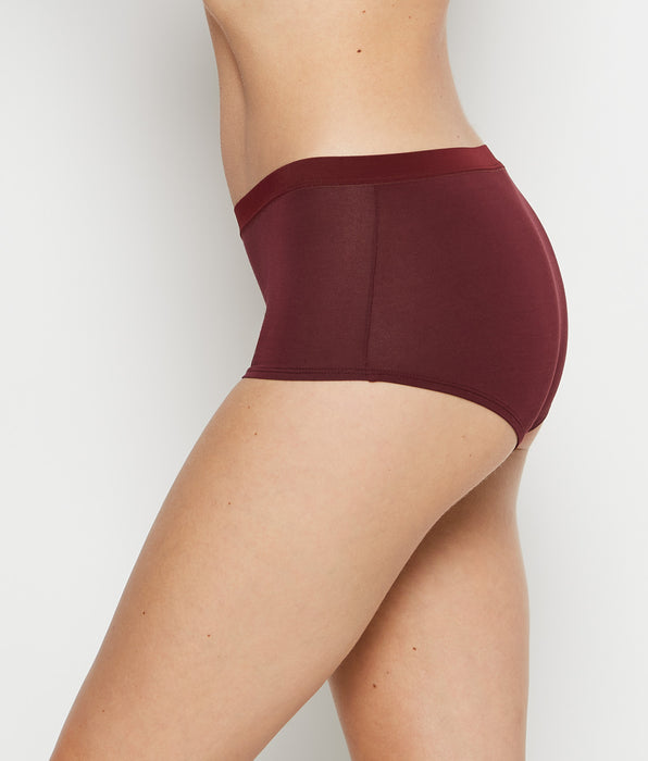 La Senza Boyshort Panty With Vanishing Trim in Russian Ruby