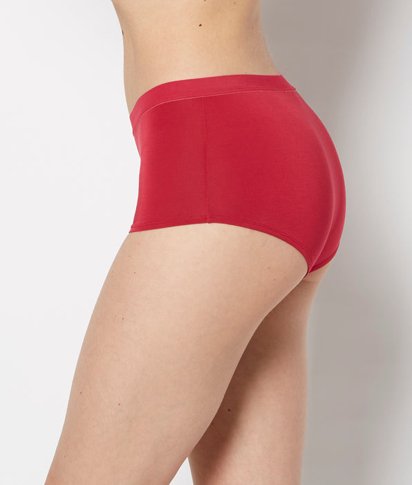 La Senza Boyshort Panty With Vanishing Trim in Passion Red