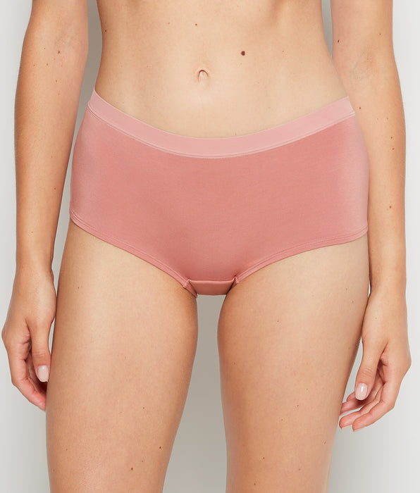 La Senza Boyshort Panty With Vanishing Trim in Old Rose