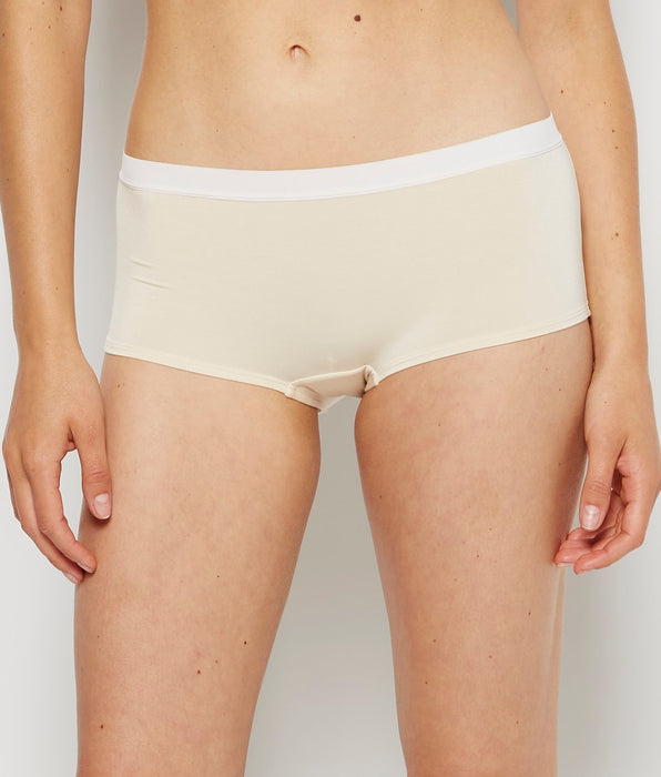 La Senza Boyshort Panty in Pearled Ivory