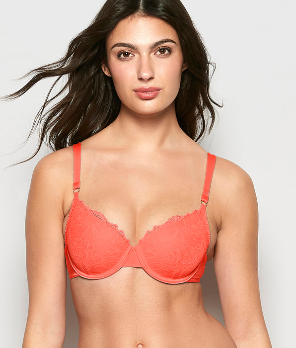 La Senza Lightly Lined Full Coverage Lace Bra in Flare