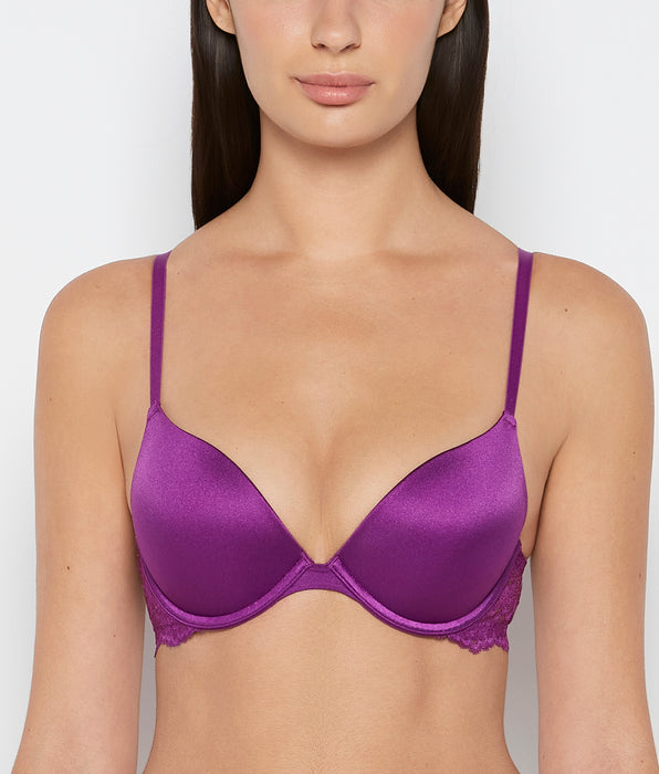 La Senza Push Up Bra With Lace Wing in Sparkling Grape