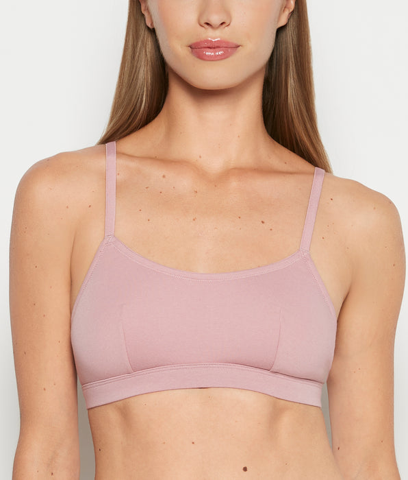 La Senza Cotton Scoop Bralette in Sheer Mauve