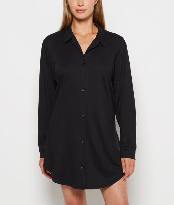 La Senza Sleepshirt in Tuxedo Black