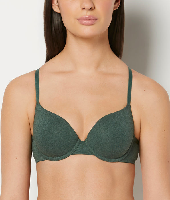 La Senza Soutien-gorge demi-buste en coton vert jungle