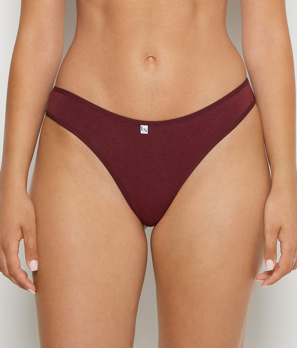 La Senza Thong Panty in Russian Ruby Heather