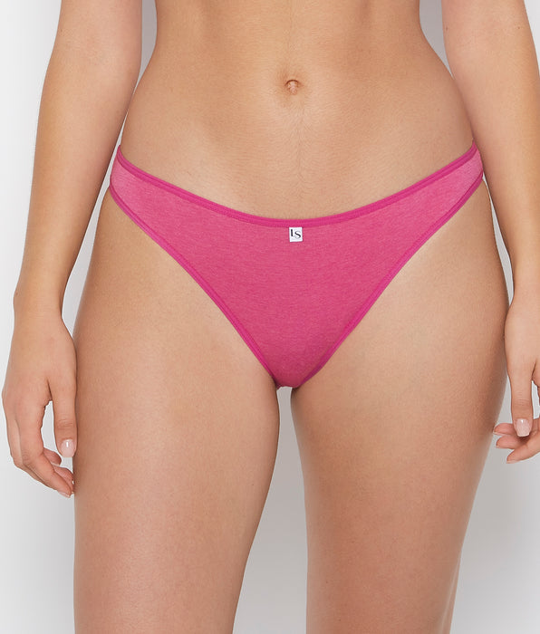 La Senza Bikini Panty in Fuchsia Red Heather