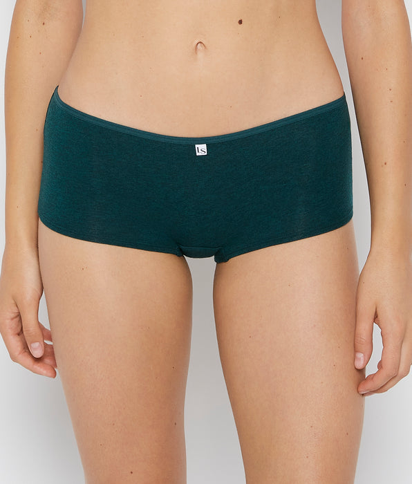 La Senza Boyshort Panty in Emerald Green Heather