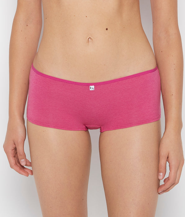La Senza Boyshort Panty in Fuchsia Red Heather