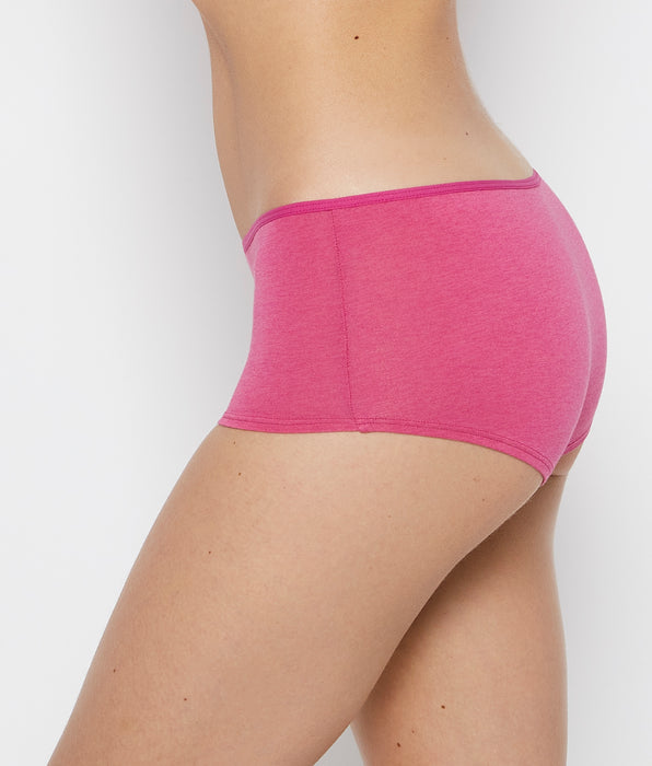 La Senza Boyshort Panty in Fuchsia Red Heather