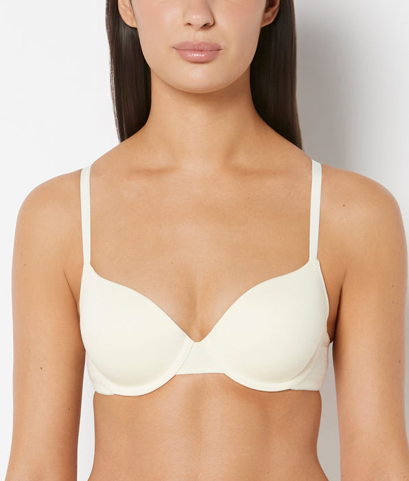 La Senza Lightly Lined Demi Cotton bra in Lemon Icing