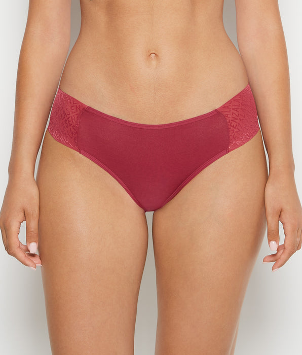 La Senza Bikini Panty with Logo in Beaujolais