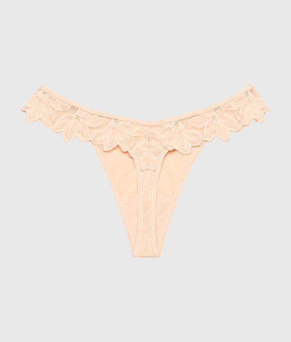 La Senza Diva Thong Panty in Cameo Rose