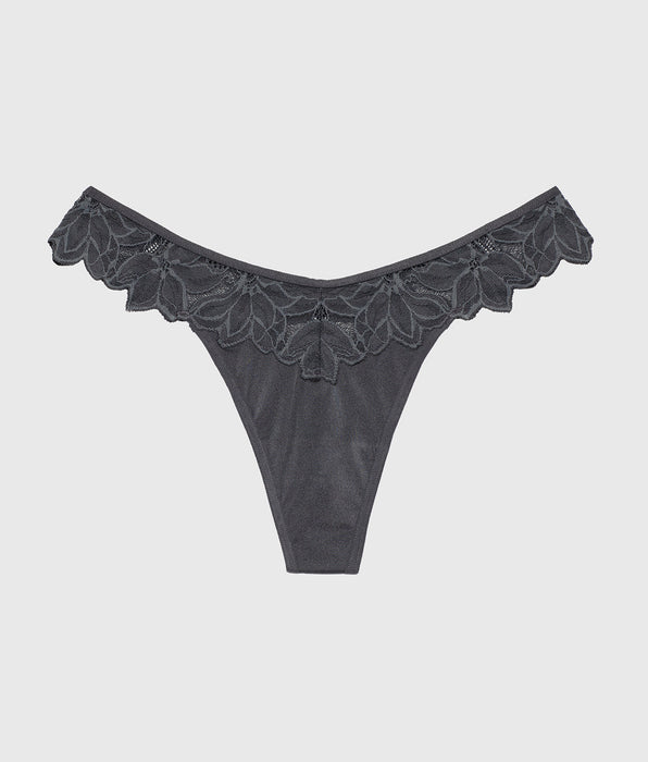 La Senza Diva Thong Panty in Ebony