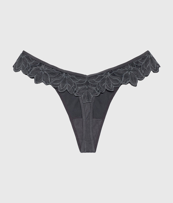 La Senza Diva Thong Panty in Ebony