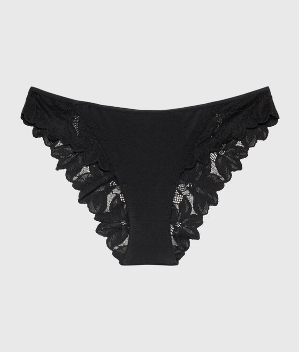 La Senza Diva Mini Cheeky Panty in Tuxedo Black