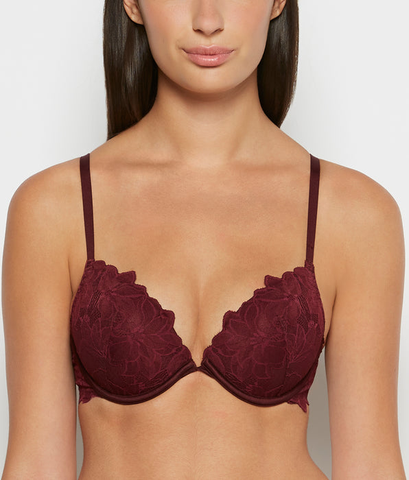 La Senza Push Up Bra with all over Reverie Lace in Russian Ruby