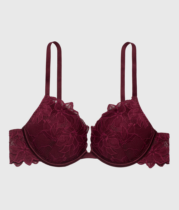 La Senza Push Up Bra with all over Reverie Lace in Russian Ruby