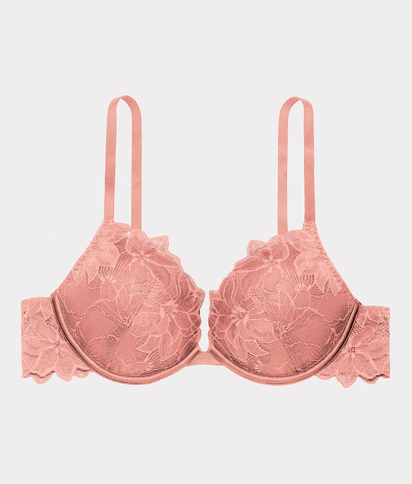 La Senza Push Up Bra with all over Reverie Lace in Old Rose