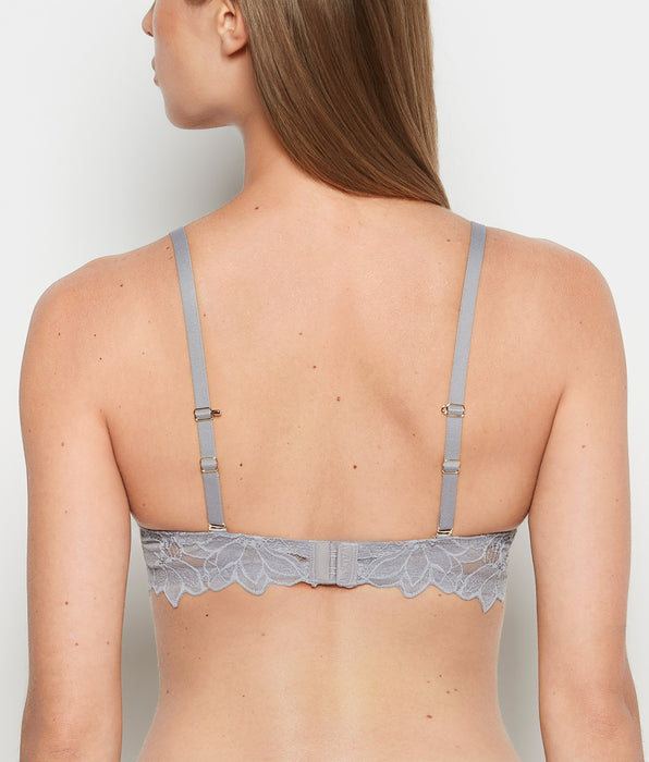 La Senza Micro cup push up bra with Reverie Lace Wing in Skyrocket