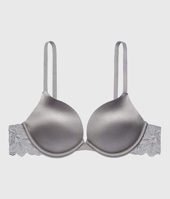 La Senza Micro cup push up bra with Reverie Lace Wing in Skyrocket