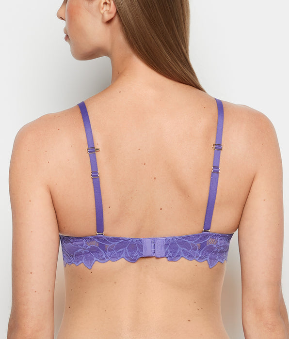 La Senza Micro cup push up bra with Reverie Lace Wing in Purple Opulence