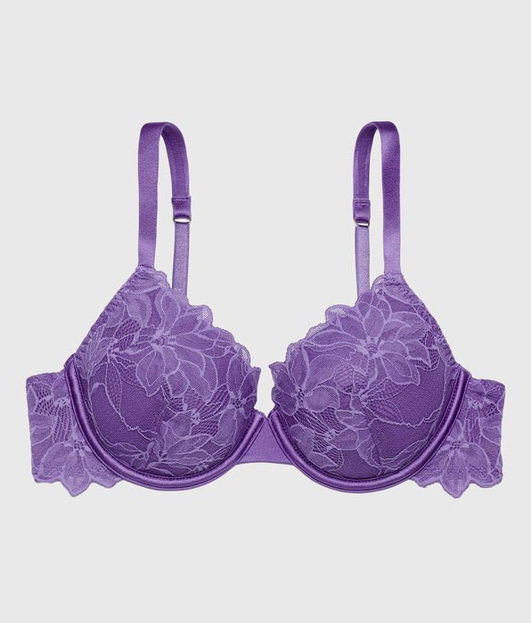 La Senza Lightly lined Full Coverage All Over Reverie Lace Bra in Purple Opulence
