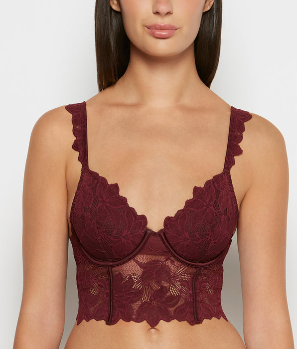 La Senza Demi Cup Bustier in Russian Ruby